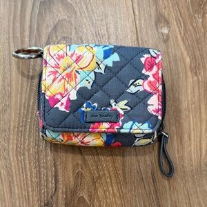 Vera Bradley Women's Iconic RFID Riley Compact Wallet - Pretty Posies